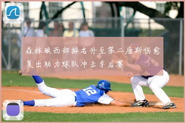 森林狼西部排名升至第二唐斯伤愈复出助力球队冲击季后赛